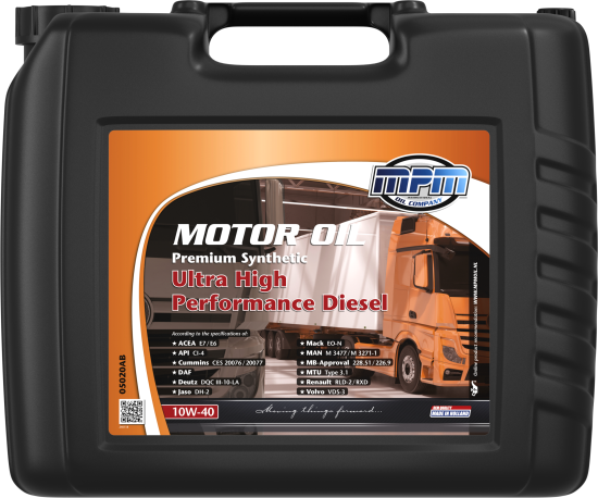 MPM 10W-40 Prem.Synth.Ultra HP Diesel 20л